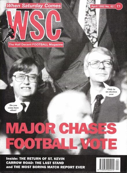 When Saturday Comes – April 1992 Cover