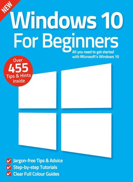 Windows 10 For Beginners – July 2022 Cover
