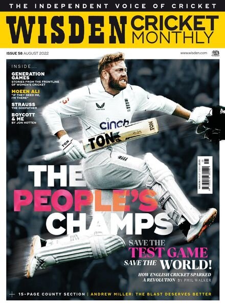 Wisden Cricket Monthly – August 2022 Cover
