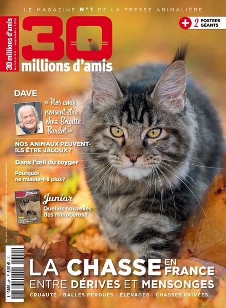 30 Millions d’Amis – Septembre 2022 Cover