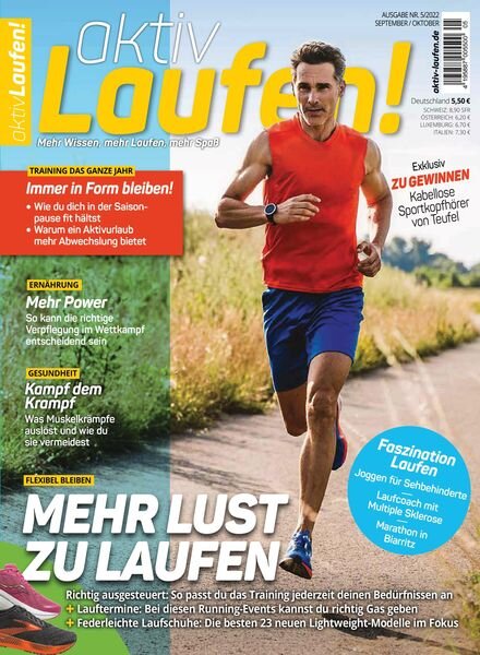 aktiv Laufen – August 2022 Cover