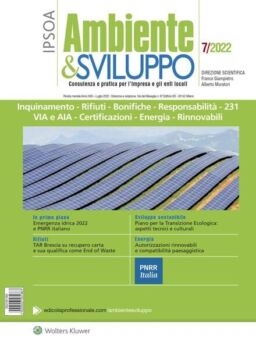 Ambiente & sviluppo – Luglio 2022