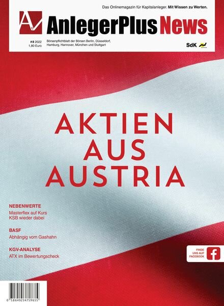 AnlegerPlus News – 20 August 2022 Cover