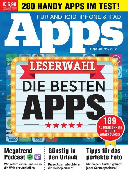 Apps Magazin – September-Oktober-November 2022 Cover