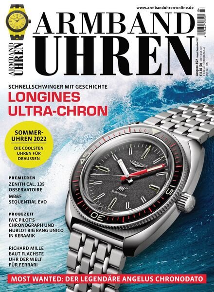 Armbanduhren – August 2022 Cover