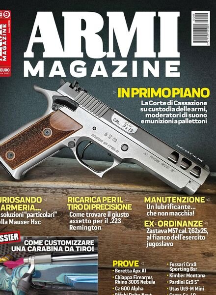 Armi Magazine – settembre 2022 Cover