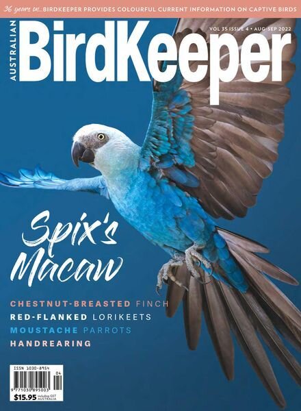 Australian Birdkeeper – Volume 35 Issue 4 – August-September 2022 Cover