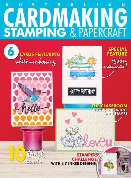 Australian Cardmaking Stamping & Papercraft – August 2022 Cover