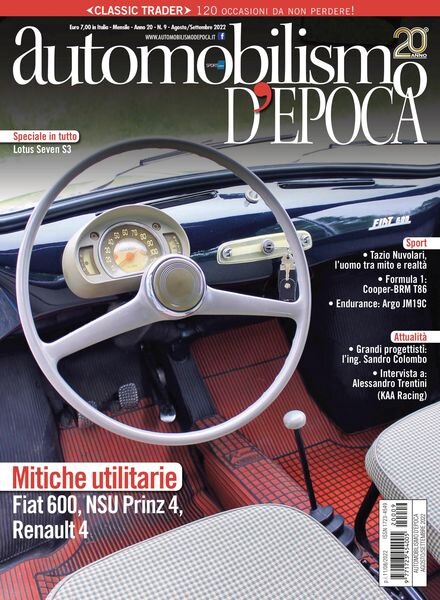 Automobilismo d’Epoca – agosto 2022 Cover