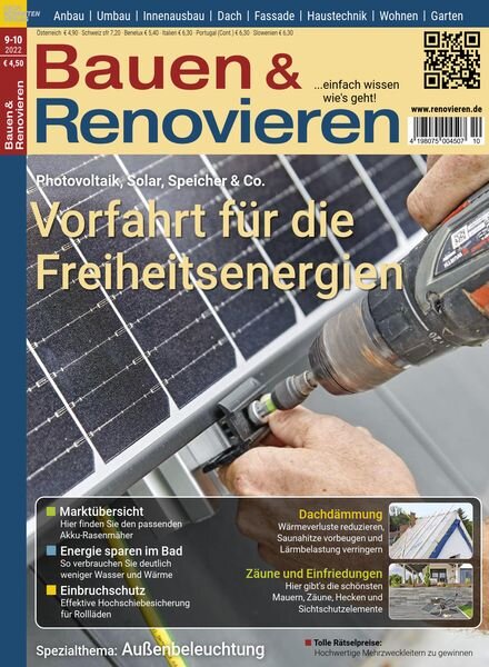 Bauen & Renovieren – September-Oktober 2022 Cover