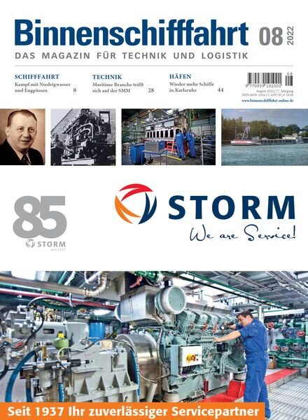 Binnenschifffahrt – August 2022 Cover