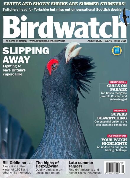 Birdwatch UK – Issue 362 – August 2022 Cover