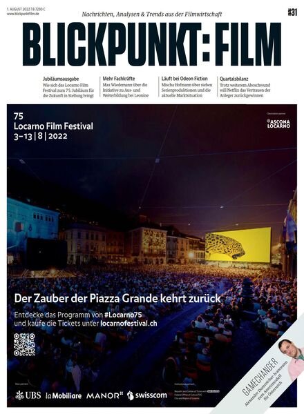 Blickpunkt Film – 1 August 2022 Cover