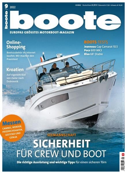 Boote – September 2022 Cover
