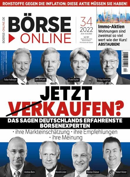 Borse Online – 25 August 2022 Cover