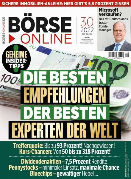 Borse Online – 28 Juli 2022 Cover