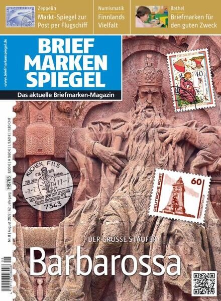 Briefmarken Spiegel – August 2022 Cover