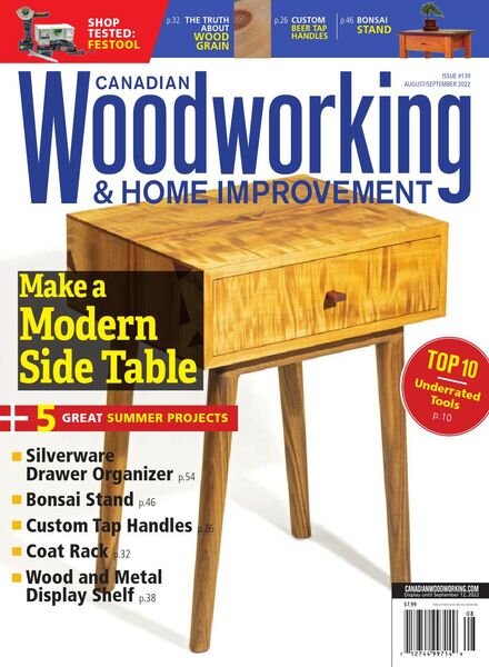 Canadian Woodworking – September 2022 Cover