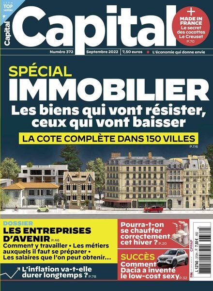 Capital France – Septembre 2022 Cover