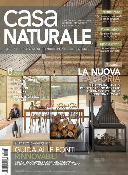 Casa Naturale – settembre 2022 Cover