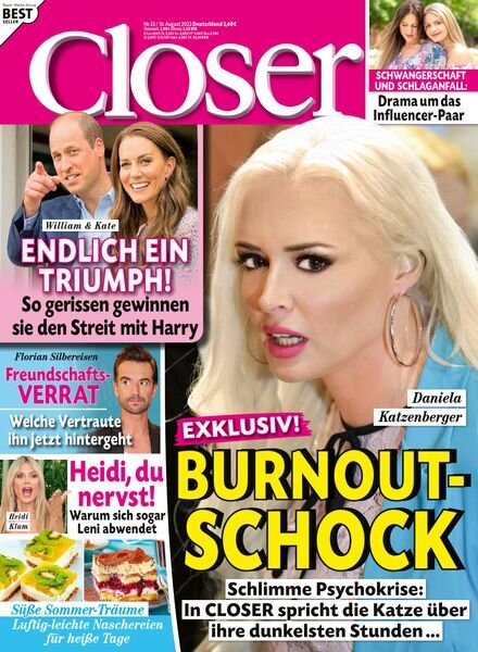 Closer Germany – 10 August 2022 Cover