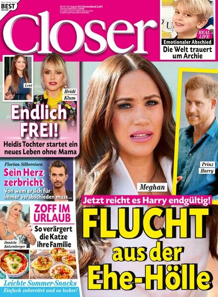 Closer Germany – 24 August 2022 Cover