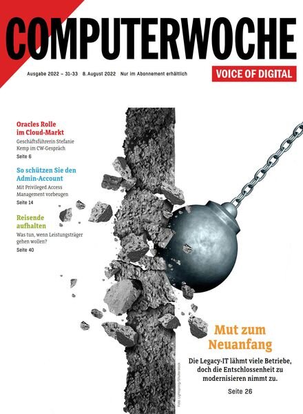 Computerwoche – 8 August 2022 Cover