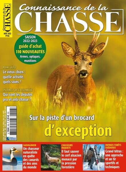 Connaissance de la Chasse – Aout 2022 Cover
