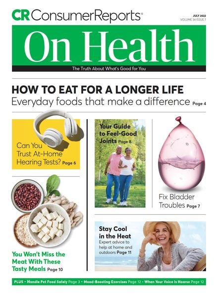 Consumer Reports on Health – July 2022 Cover