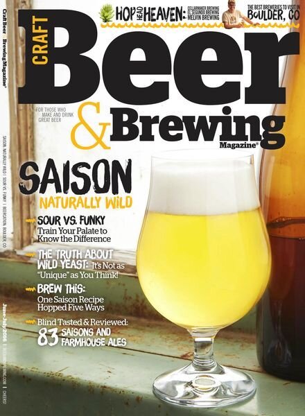 Craft Beer & Brewing – June 2016 Cover