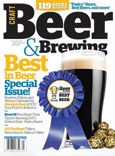 Craft Beer & Brewing – November 2017 Cover