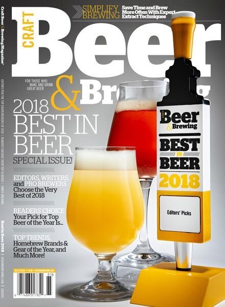 Craft Beer & Brewing – November 2018 Cover