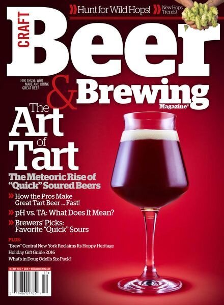 Craft Beer & Brewing – September 2016 Cover