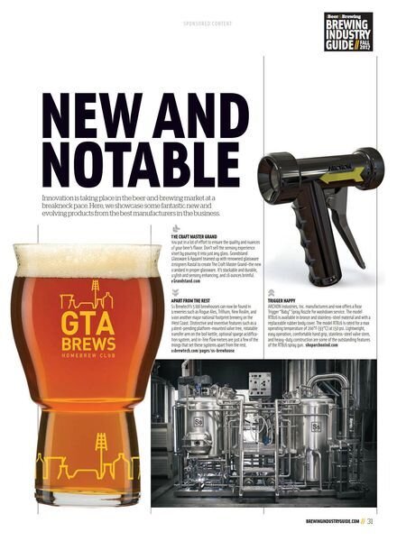 Craft Beer & Brewing – September 2017 Cover