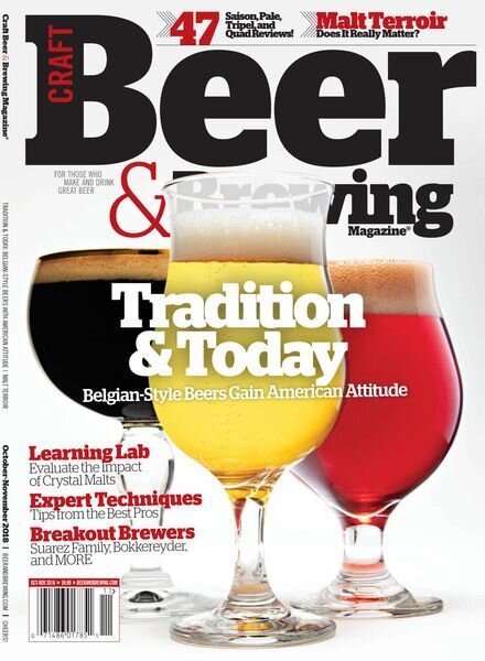 Craft Beer & Brewing – September 2018 Cover