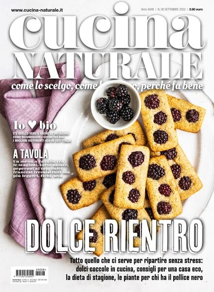 Cucina Naturale – Settembre 2022 Cover