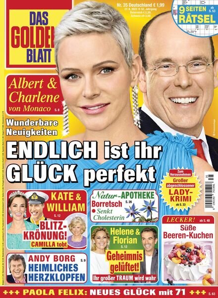 Das Goldene Blatt – 27 August 2022 Cover