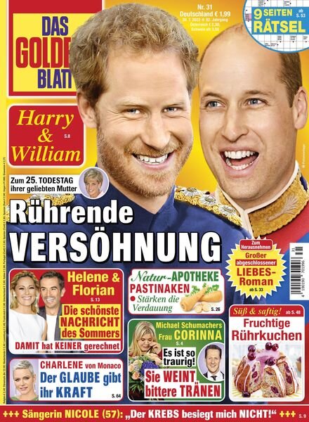 Das Goldene Blatt – 30 Juli 2022 Cover