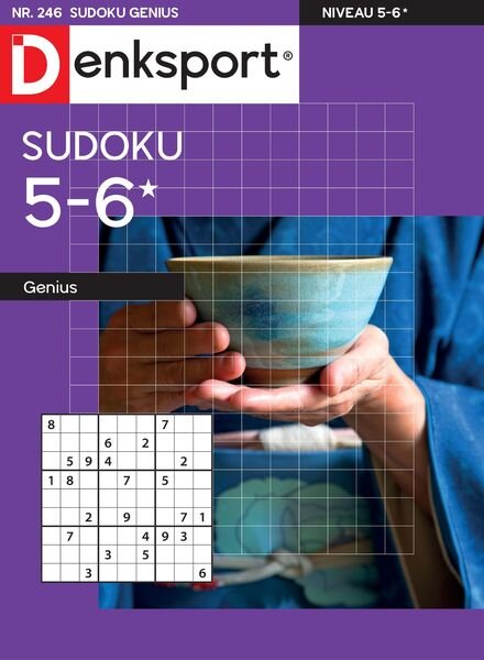Denksport Sudoku 5-6 genius – 28 juli 2022 Cover