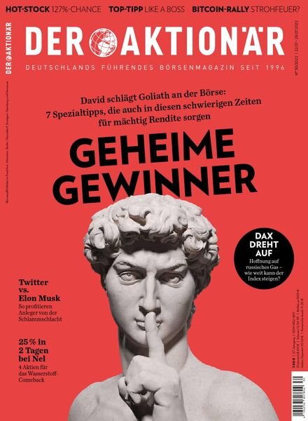 Der Aktionar – 22 Juli 2022 Cover