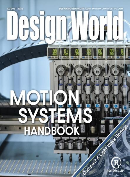 Design World – Motion Systems Handbook August 2022 Cover