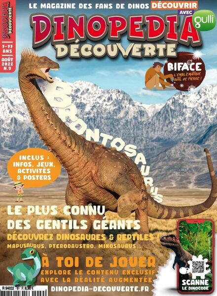 Dinopedia Decouverte – Aout 2022 Cover