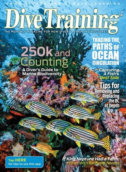 Dive Training – August 2015 Cover