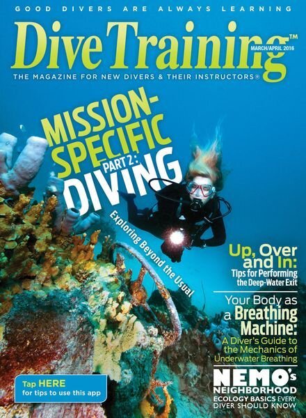 Dive Training – March 2016 Cover