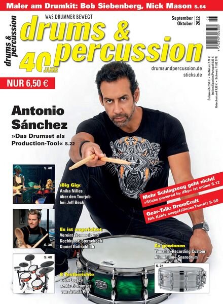 Drums & Percussion – August 2022 Cover