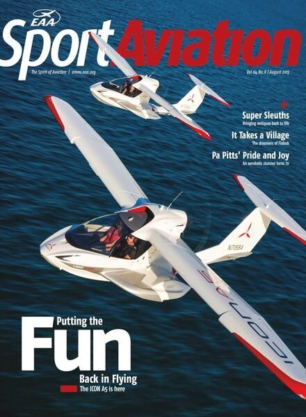 EAA Sport Aviation – August 2015 Cover