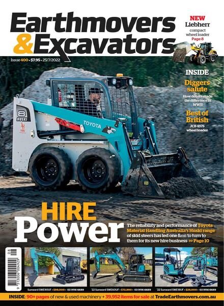 Earthmovers & Excavators – July 2022 Cover