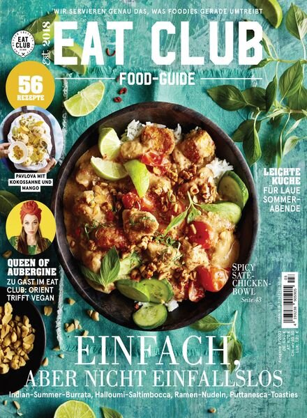 Eat Club – Food Guide – August 2022 Cover