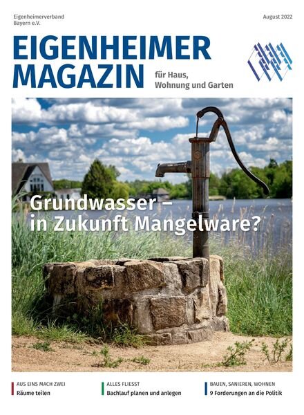 Eigenheimer aktuell – August 2022 Cover