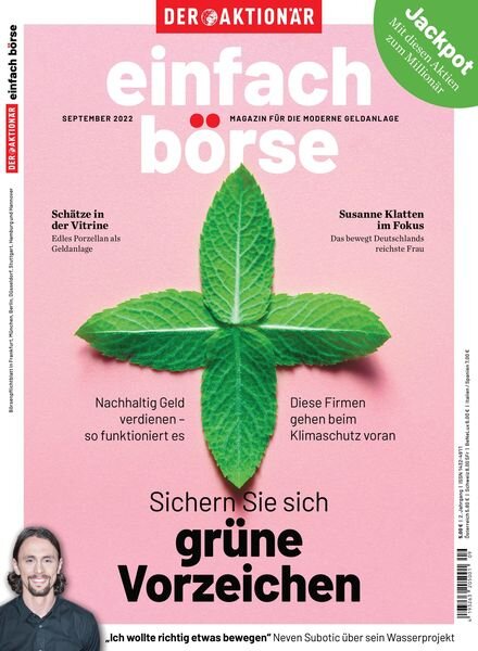 einfach borse – September 2022 Cover